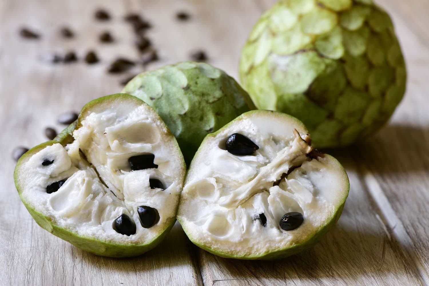 Cherimoya is usually eaten fresh by scooping out the soft flesh